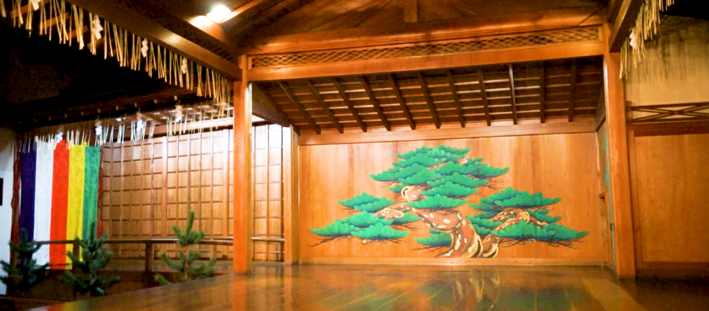 【3D movie】河村能舞台・日本古典劇「能」舞台下的裝置